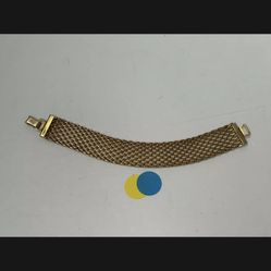 Vintage Gold NAPIER Bracelet, Gold Tone Link Bracelet Signed NAPIER Pat. Pend.