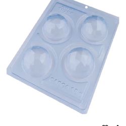 Lot Of 2 BWB 3 Piece Chocolate Molds Geo Sphere Cocoa Bombs 60mm 