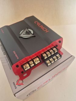 CRUNCH 2525 WATTS 4 CHANNEL BUILT IN CROSSOVER CAR AMPLIFIER