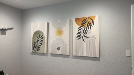 3 panel canvas wall art