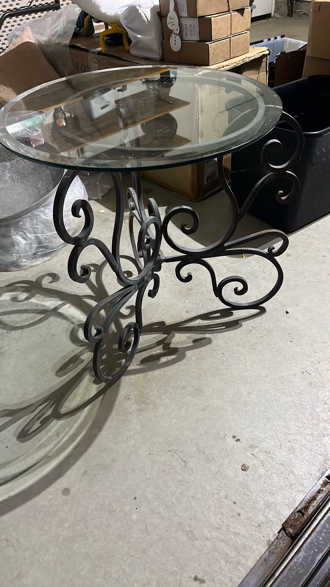 Iron Glass Table 25-