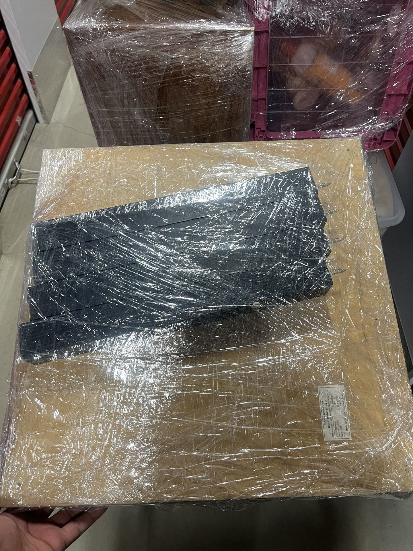 Black square coffee table