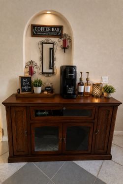 Tv Stand/Coffee bar Cabinet