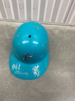 Florida Marlins Multi-Signed Baseball Helmet
