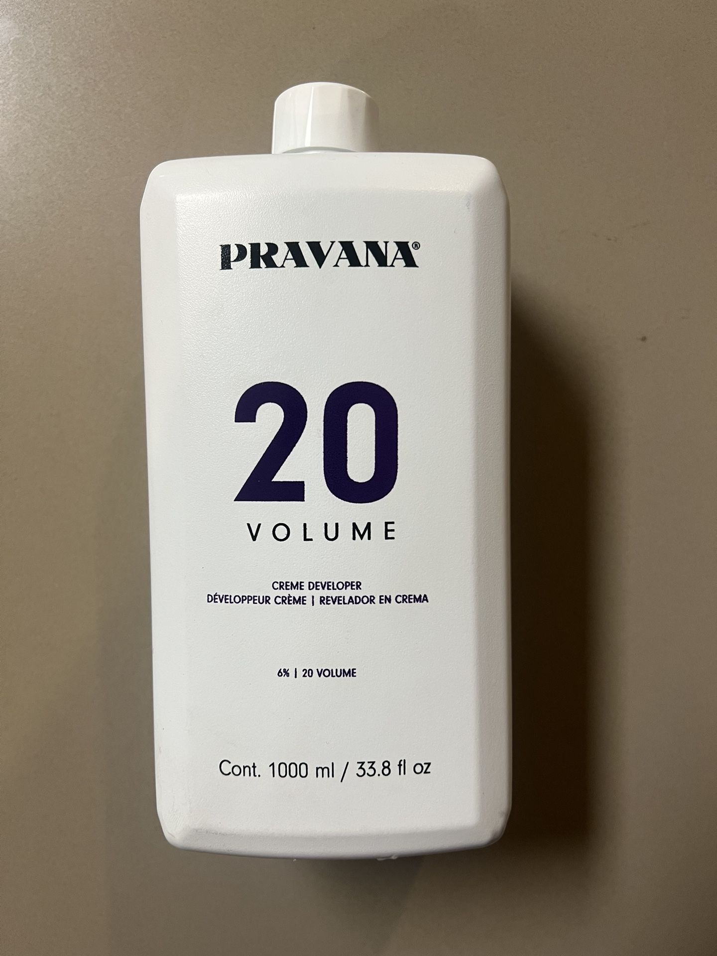 Pravana 20 Volume Cream Developer 1000ml $10