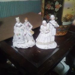 2 Hand Painted Vintage Porcelain Peices .Both Marked Show In Pictures Price Is 20 Each