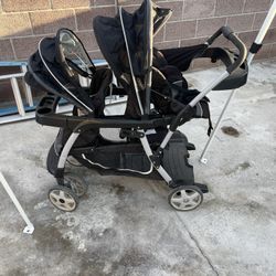 Double Stroller , Convertible High Chair, Travel Crib