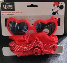 Girl's Disney Minnie Mouse Sunglasses and Scunchie Sets $8 each (Two Available)