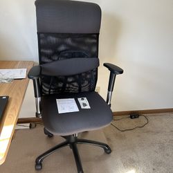 Desk Chair With Back Support - Moving, Must Go!