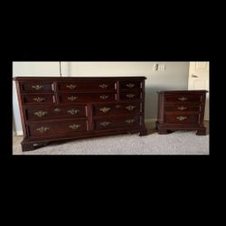 DRESSER +SET🔥 Nightstand Mirror