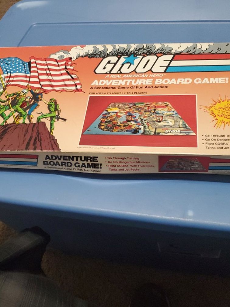 Gi Joe Board Game From 1982