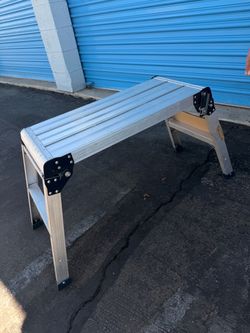 Aluminum Folding Work Platform Step Stool