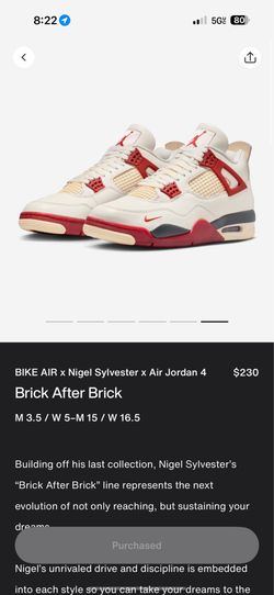 Jordan 4 Brick After Brick Size 12
