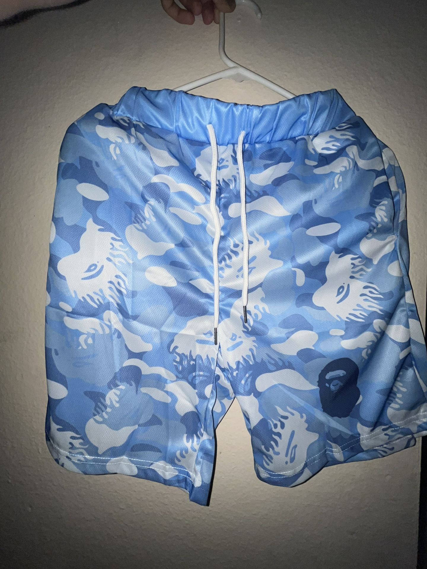 Blue Bape Shorts