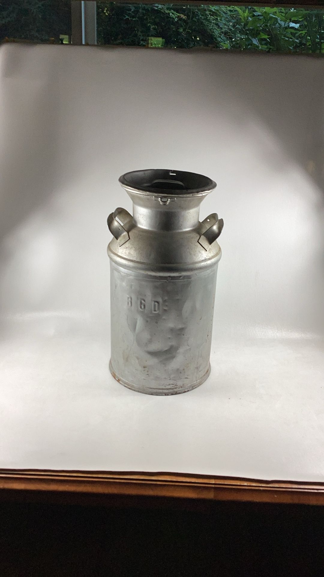 Vintage Milk Can Jug Metal With Lid 20” Tall