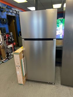 Vissani stainless steel fridge