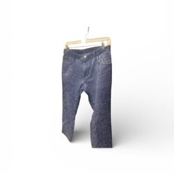 ⭐ Versace Jeans Paisley Embossed Pants – Size 34 (Gently Used)