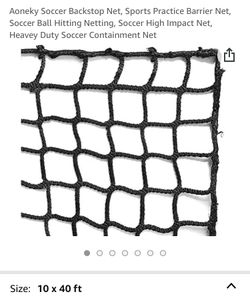 Brand New Soccer Net 10x40’