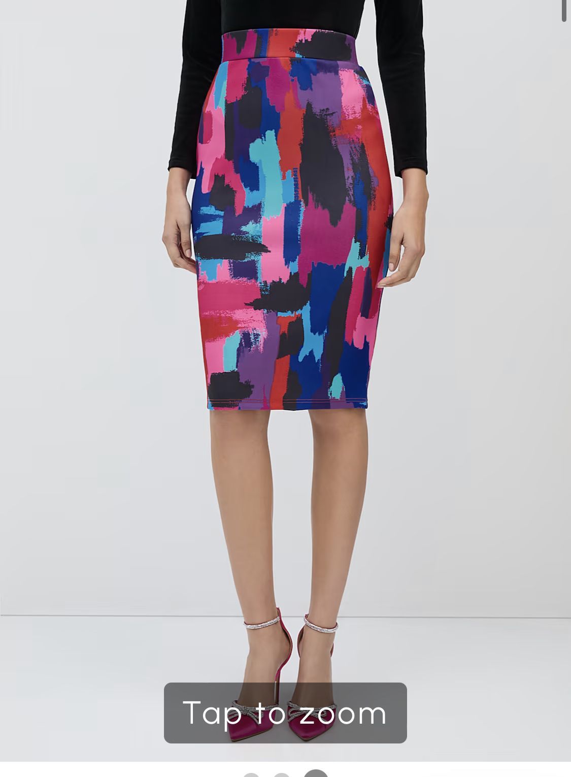 New York & Co. Super High-Rise Pencil Skirt - Abstract-Print