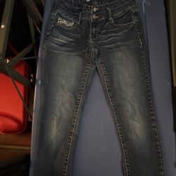 Dark Wash Mid Rise Skinny Jeans – Series 31, Size 7