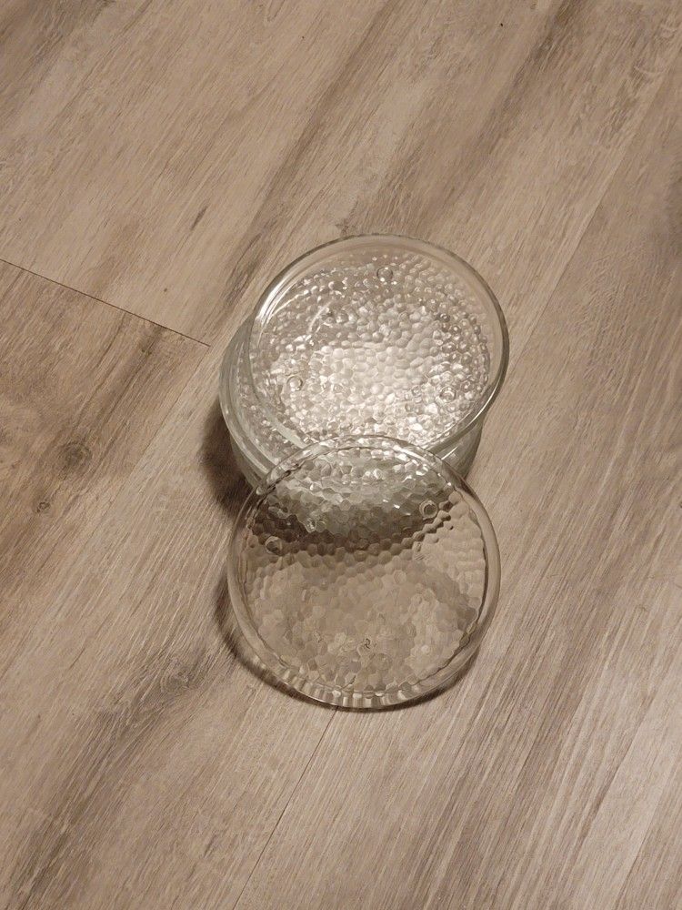 Small Glass Plates/candle Holders Etc