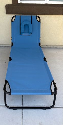 Blue Lounge Chair 75” L x 25”  W