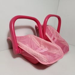 Baby Doll Car Seats, Adjustable Carrier Converts from Rocking Bouncer Baby Doll Carrier to Feeding Seat Pretend Play Toy
