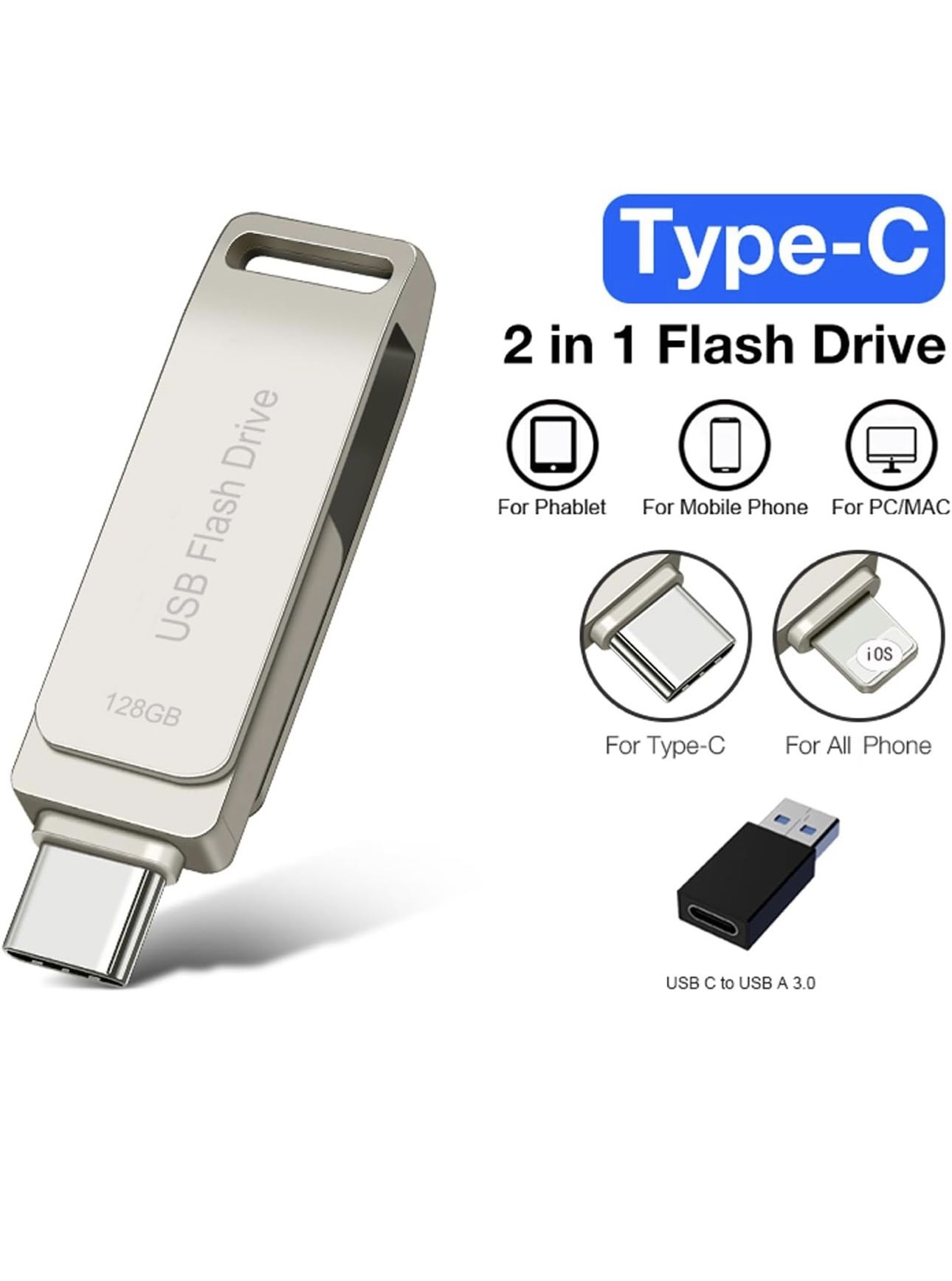 USB C Flash Driver iPhone And Computer And Android