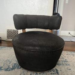Antique Spinning Black Chair