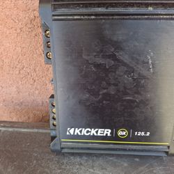 AMPLIFICADOR AMPLIFIER KICKER 2 CHANELS GOOD CONDICIÓN ABLO ESPAÑOL 