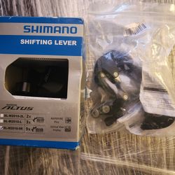 Shimano bike derailer shifting lever and 9 speed derailer 