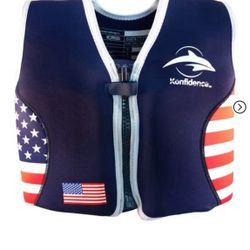 Swimming Jacket Navy USA Flag