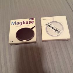 NEW- Magnetic chargers for iPhones - black and silver. Price $15 for both OR $8 for each.