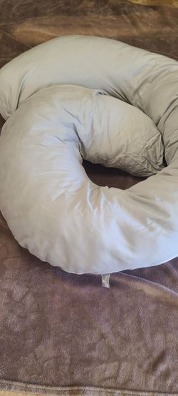Full Body Pregnancy Pillow Light Gray