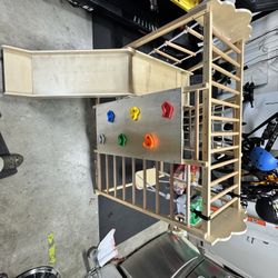 Indoor Playground 8-in-1 Wooden Jungle Gym