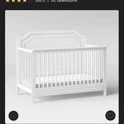Baby Crib With Free Mattress (Almost New)