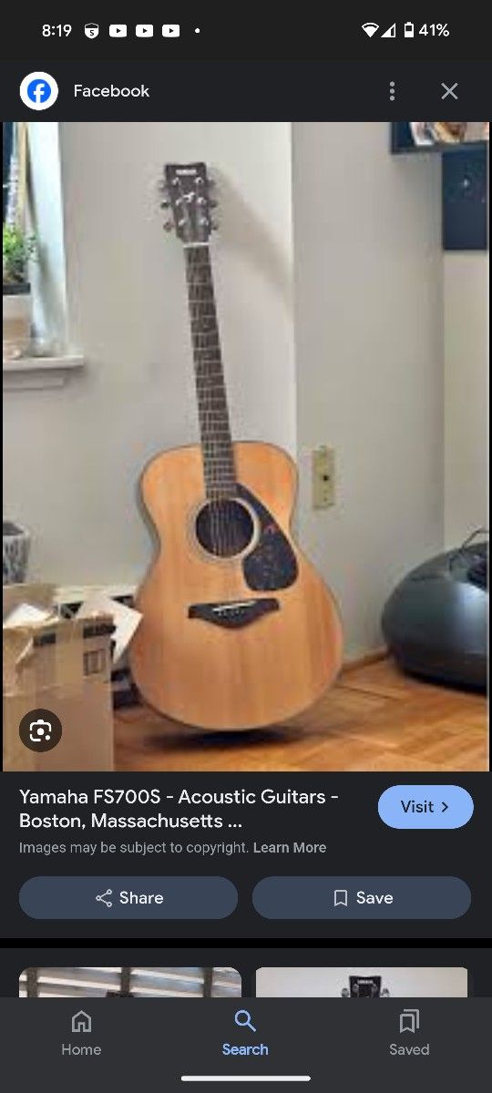 Yamaha FS700S Guitar / Like New / Excellent For Beginners