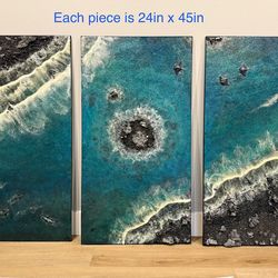 Wall Hanging Set 3D - 3 pcs - Hand-made