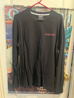 OVERPASS x privé alliance Men's Black Long Sleeve Graphic Crew Neck T-Shirt