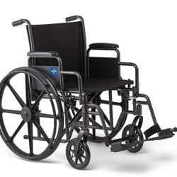 Medline Comfortable Folding Wheelchair