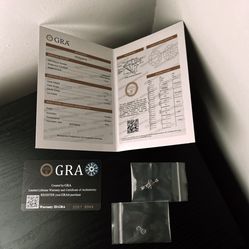 GRA Certified Moissanite Round Cut VVS White Excellent 6 Loose Stones