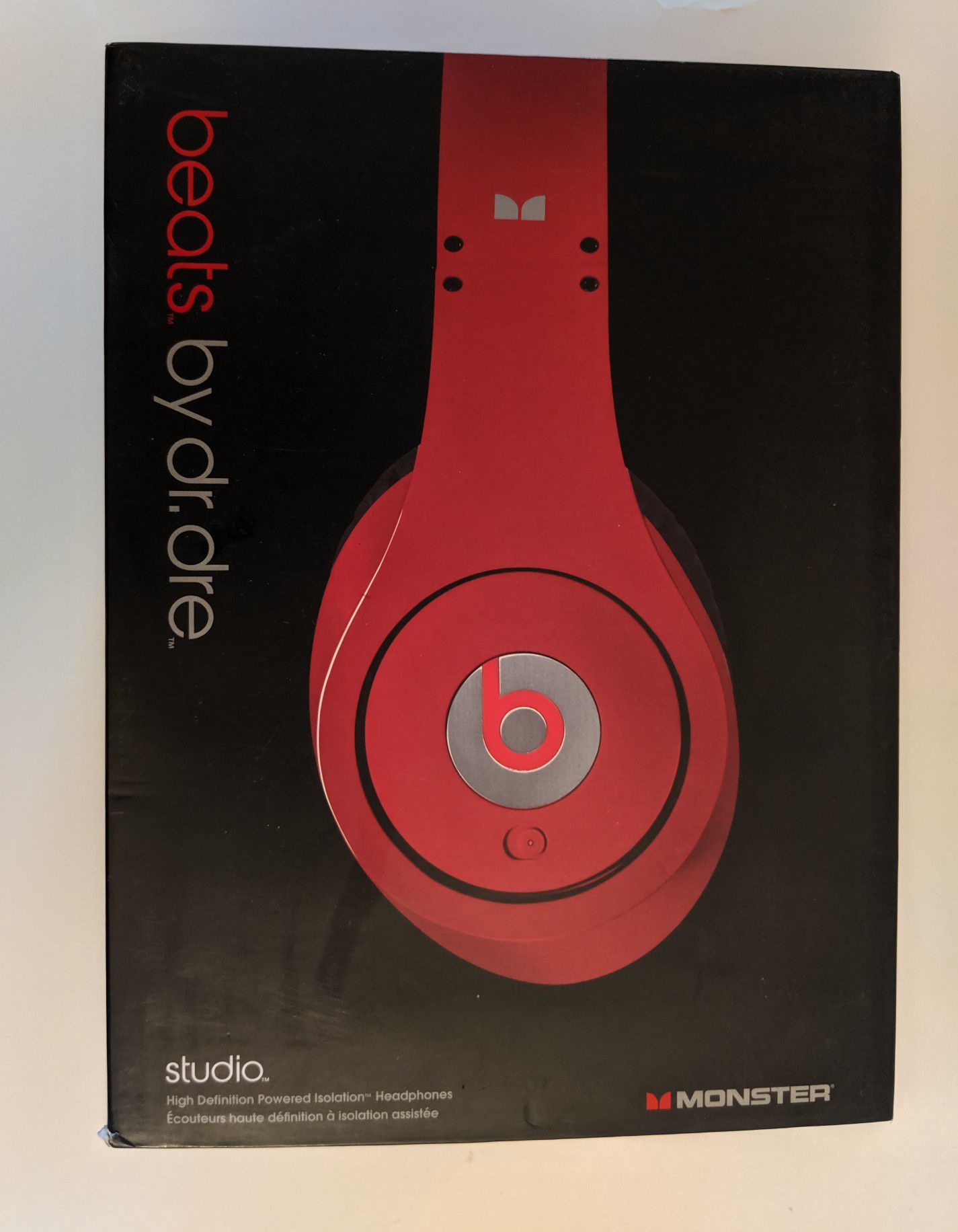 Monster Beats by Dr Dre Studio WIRED Over-the-Ear Headphone Red *BARELY USED*