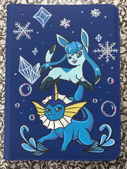 9 pocket penny sleeve binder glaceon / vaporeon