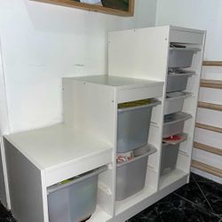IKEA Cubic Shelf With Tubs