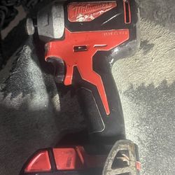 Milwaukee Brushless Impact Drill With M18 Red Lithium Battery 