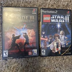 PS2: LEGO STAR WARS 2 & REVENGE OF THE SITH. 