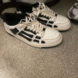 Amiri Black And White Skel Top Low 