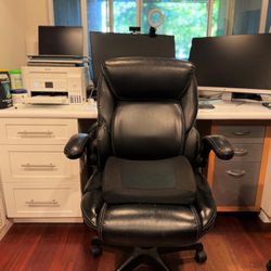 SERTA LEATHER ERGONOMIC OFFICE CHAIR