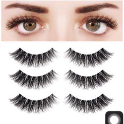 3 Pairs  Multi-layered Faux Mink Lashes,