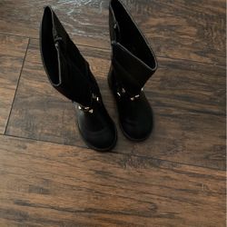 Black Boots Toodlers Size 5